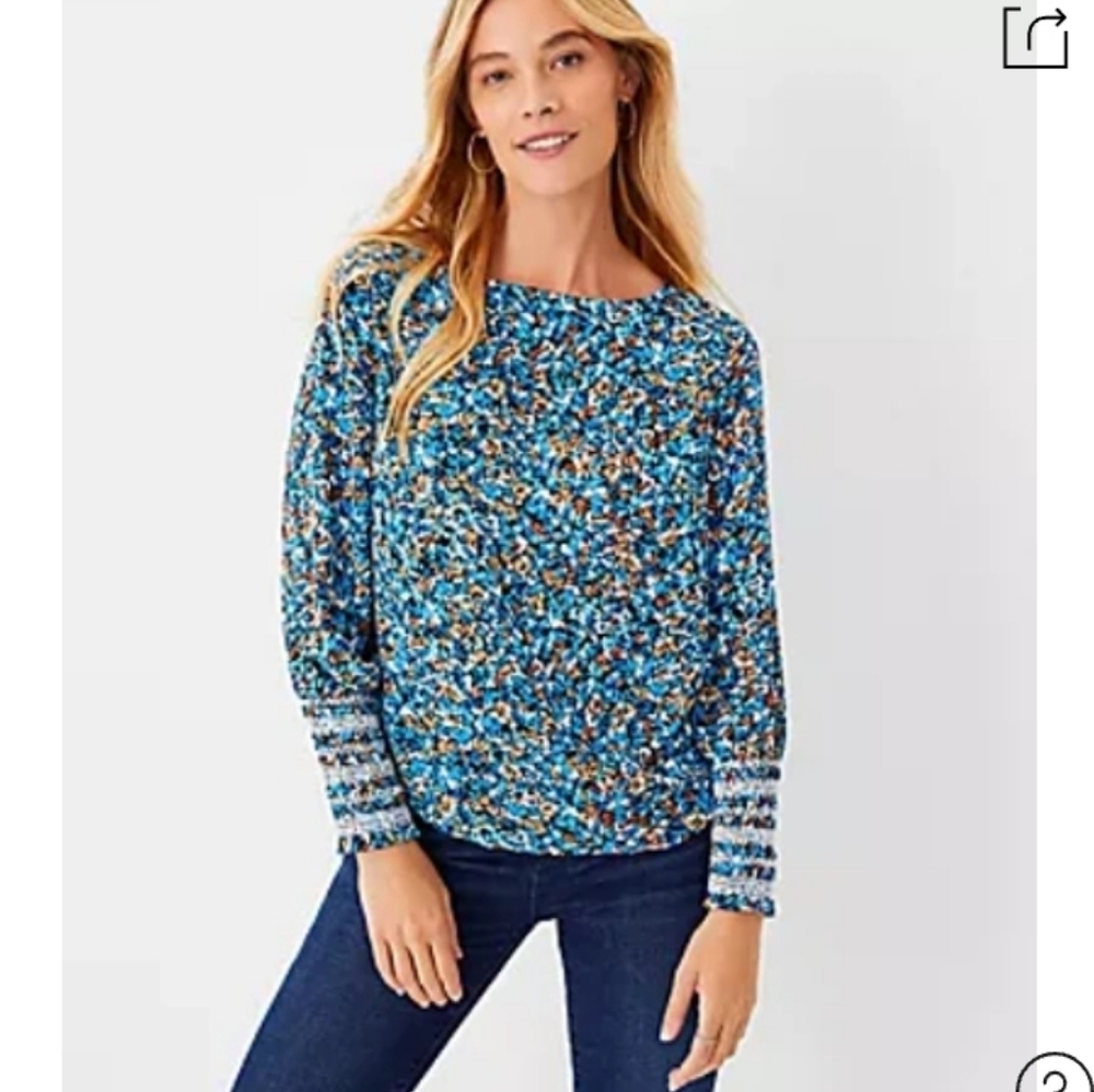 Ann Taylor Petite Floral Top